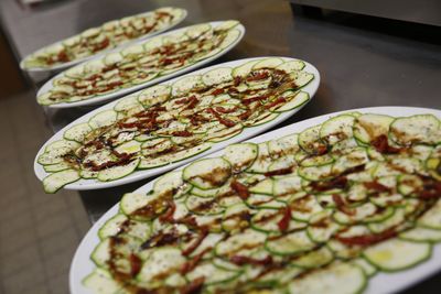 Nachdem unsere G&auml;ste die Volkshalle verlassen hatten, setzten wir uns zu einem kleinen gemeinsamen Abendessen zusammen, ...