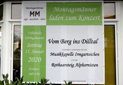 Die Ank&uuml;ndigung des Konzerts